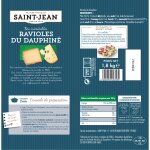 P�tes cuisin�es ravioles du dauphin� label rouge igp saint jean - le paquet de 1, 8 kg