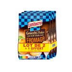 Ptes fraches gnocchi  poler extra fromage lustucru - le lot de 3 paquets de 300g