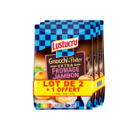Ptes fraches gnocchi  poler extra jambon fromage lustucru - le lot de 3 paquets de 300g