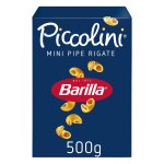 P�tes mini pipe rigate piccolini barilla - la bo�te de 500g