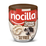 Pâte À tartiner cookie et cream nocilla - le pot de 180g Pâte À tartiner cookie et cream nocilla - le pot de 180g