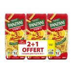 P�tes torti cuisson rapide panzani - les 3 paquets de 500 g
