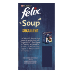 P�t�e pour chat adulte cabillaud thon carrelet felix - les 6 sachets de 48g
