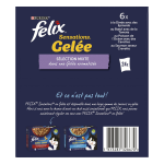 Pte pour chat adulte en gele dinde boeuf poisson lgume sensations felix - les 24 sachets de 85g