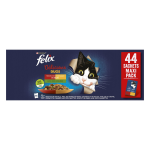 Pte pour chat adulte dlicieux duos en gele slection campagne lgume felix - les 44 sachets de 85g ...