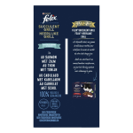 Pte pour chat adulte en sauce saumon thon cabillaud carrelet succulent grill felix - les 12 sachets ...