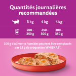 Pte pour chat adulte en terrine volaille canard boeuf agneau la carte du monde whiskas - les 4 botes ...
