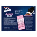 Pte pour chat junior tendres effils en gele poulet saumon boeuf truite felix - les 12 sachets de ...