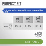 Pte pour chat snior strilis dinde poisson sauce total 5 perfect fit - les 4 sachets fracheur