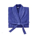 Peignoir adulte marine 100% coton s / m tex home - le peignoir