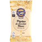 Ppites de chocolat blanc 100% naturel sainte lucie - le paquet de 125g