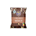 Ppites de chocolats chunks aux 3 chocolats noir blanc et lait saint lucie - le sachet de 100g