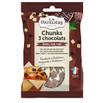 Ppites chocolat chunks noirs et blancs la pateliere - le paquet de 100g
