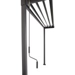 Pergola bioclimatique autoportante 3x3m  lame orientable gris anthracite toscana - la pergola