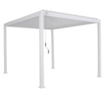 Pergola evora pm 3, 6x3, 6m blan hesperide - l'unit