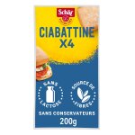 Petits pains ciabatta, sans gluten schar - les 4 pains de 50 g