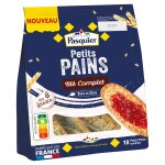 Petits pains grills bl complet pasquier - le paquet de 225g