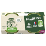 Plat bb ds 4  6 mois brocolis pommes de terre les rcoltes bio bledina - les 2 pots de 130g