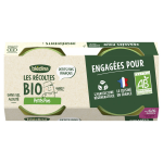 Plat bb ds 4  6 mois petits pois les r[eacute]coltes bio bledina - les 2 pots de 130g