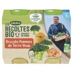 Petit pot bébé dès 6 mois légumes pommes de terre lieu, légumes verts riz  saumon et mousseline de ratatouille BLEDINA : les 4 pots de 200g à Prix  Carrefour