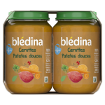 Plat b�b� d�s 6 mois carottes patates douces pur�e carottes choux fleurs mousseline ratatouille bledina ...