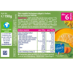 Plat bb ds 6 mois riz au curry et potiron bio p'tits veggies hipp biologique - les 2 pots de 190g
