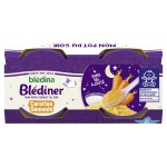 Plat bb du soir ds 6 mois carottes semoule bldiner bledina - les 2 pots de 200g