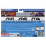 Petites voitures coffret 2 vhicules monster trucks double dmolition mattel - le blister