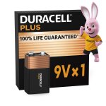 Pile alcaline 6lr61 9v plus duracell - l'unit