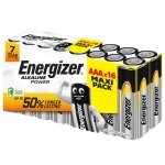 Piles alcaline lr03 - aaa 1, 5v power energizer - le lot de 16 piles