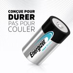Piles alcaline lr20 - d 1, 5v energizer - le lot de 2 piles