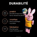Piles alcaline lr6 - aa 1, 5v duracell - le lot de 6 piles