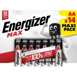 Piles alcaline lr6 - aa 1, 5v max energizer - le pack de 14