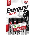 Piles alcaline lr6 - aa 1, 5v max energizer - le pack de 4