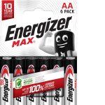 Piles alcaline lr6 - aa 1, 5v max energizer - le pack de 6