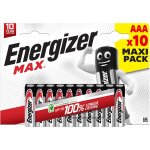 Piles alcaline lr03 - aaa 1, 5v max energizer - le lot de 10 piles
