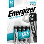 Piles alcaline lr03 - aaa 1, 5v max plus energizer - le pack de 4
