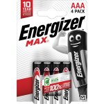 Piles alcaline lr03 - aaa 1, 5v max energizer - le pack de 4
