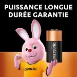 Piles lithium cr123 3v high power duracell - le lot de 2 piles