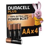 Pile plus powerboost alcaline aa lr06 - le lot de 4 duracell - le lot de 4 piles