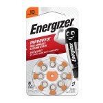 Piles bouton zinc air 1, 45v 13 energizer - le pack de 8