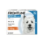 Antiparasitaire pipette pour chien petit 2 - 10kg frontline - le paquet de 3 pices