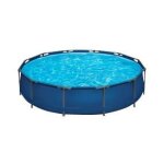 Piscine tubulaire ronde d2, 44m h61cm bora bora carrefour - la piscine