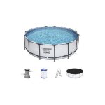 Piscine tubulaire ronde d4, 57m h1, 22m 56438 steel pro max bestway - la piscine + 1 pompe + 1 Échelle ... Piscine tubulaire ronde d4, 57m h1, 22m 56438 steel pro max bestway - la piscine + 1 pompe + 1 Échelle ...