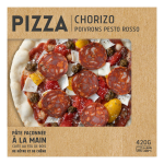 Pizza chorizo poivrons pesto rosso mix buffet - la boîte de 420g Pizza chorizo poivrons pesto rosso mix buffet - la boîte de 420g