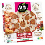 Pizza pepperoni mozzarella origan mix buffet - la boite de 380g