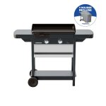Plancha gaz sur chariots exb plus 2 feux avec housse campingaz - la plancha