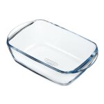 Plat  four verre rectangulaire 23x15 cm pyrex - la pice