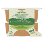 Plat bb ds 12 mois couscous bldichef bledina - les 2 assiettes de 230g