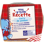 Plat bb ds 12 mois curry de poisson p'tite recette nestle - 2 plats de 200g